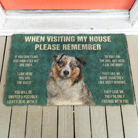Australian Shepherd House Rules - Doormat