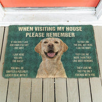 Labrador House Rules - Doormat