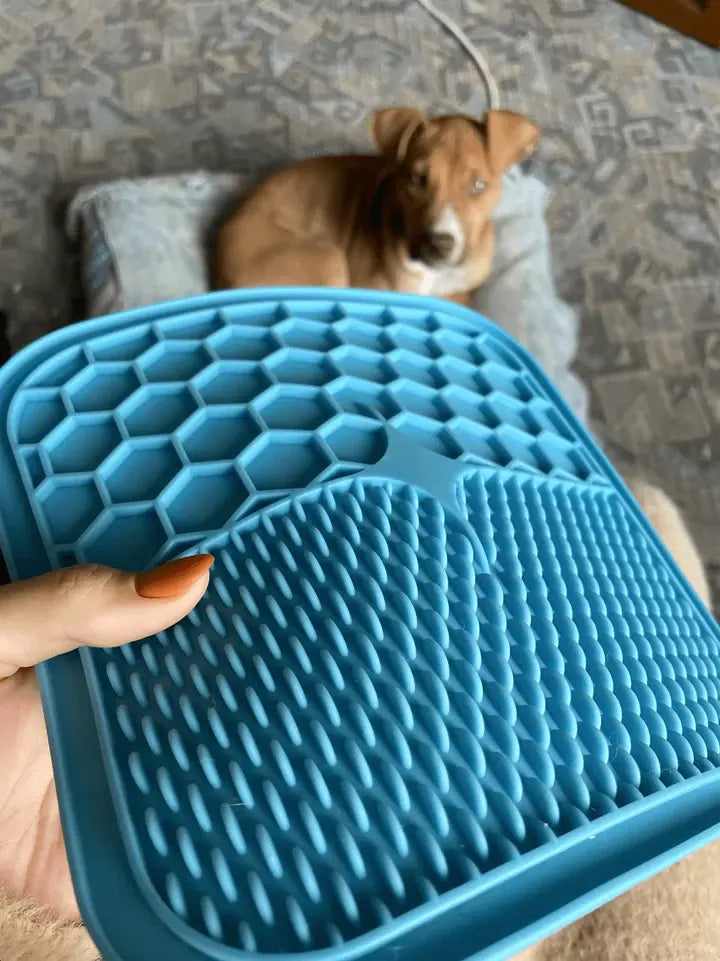 Dog Treat Mat, Dog Treat Lick Pad Easy Cleaning Slow Feeding Interactive  Rubber For Pet Supplies Banana 