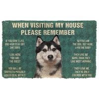 Husky House Rules - Doormat