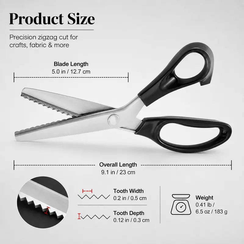 Stainless Steel Zig-Zag Scissors™