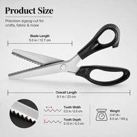 Stainless Steel Zig-Zag Scissors™