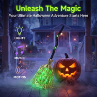 Halloween Led Witch Broom™