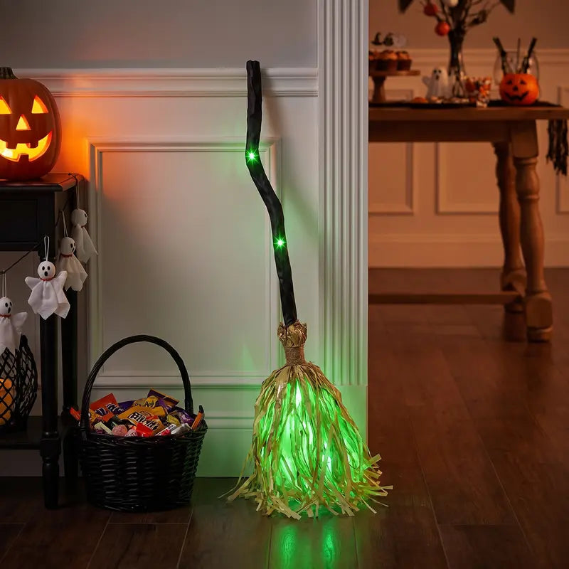 Halloween Led Witch Broom™