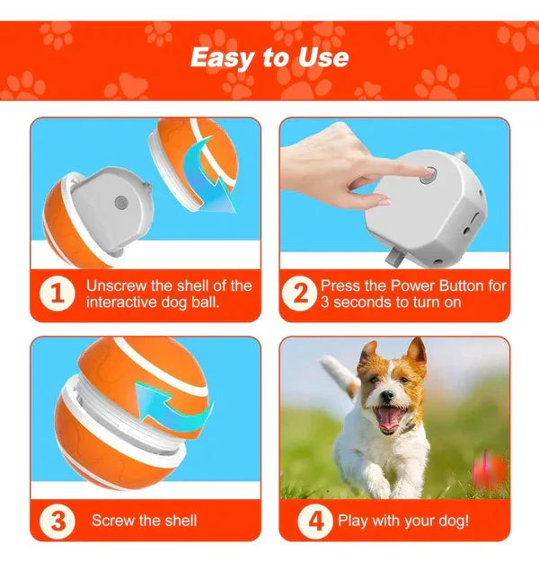 Interactive Remote Dog Ball