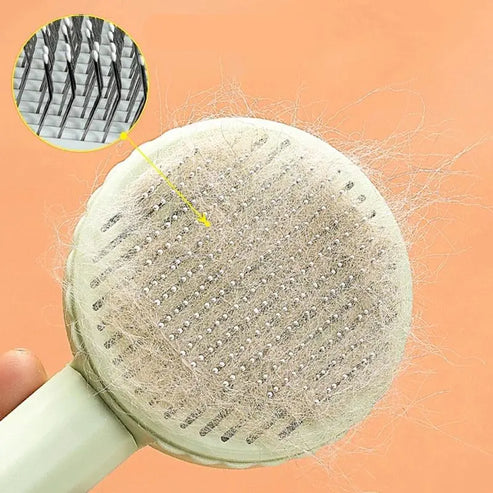 Self-Cleaning Slicker Brush