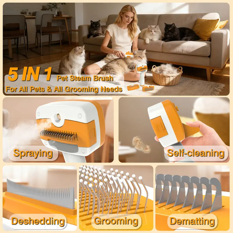 5 in 1 Steam Pet Brush™