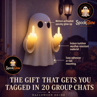 Halloween Ghost Middle Finger Glow Night Light™