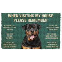 Rottweiler House Rules - Doormat