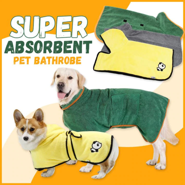 Absorbent Dog Bathrobe