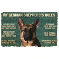 German Shepherd House Rules - Doormat