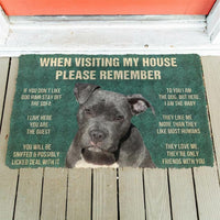 Pitbull House Rules - Doormat