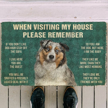 Australian Shepherd House Rules - Doormat