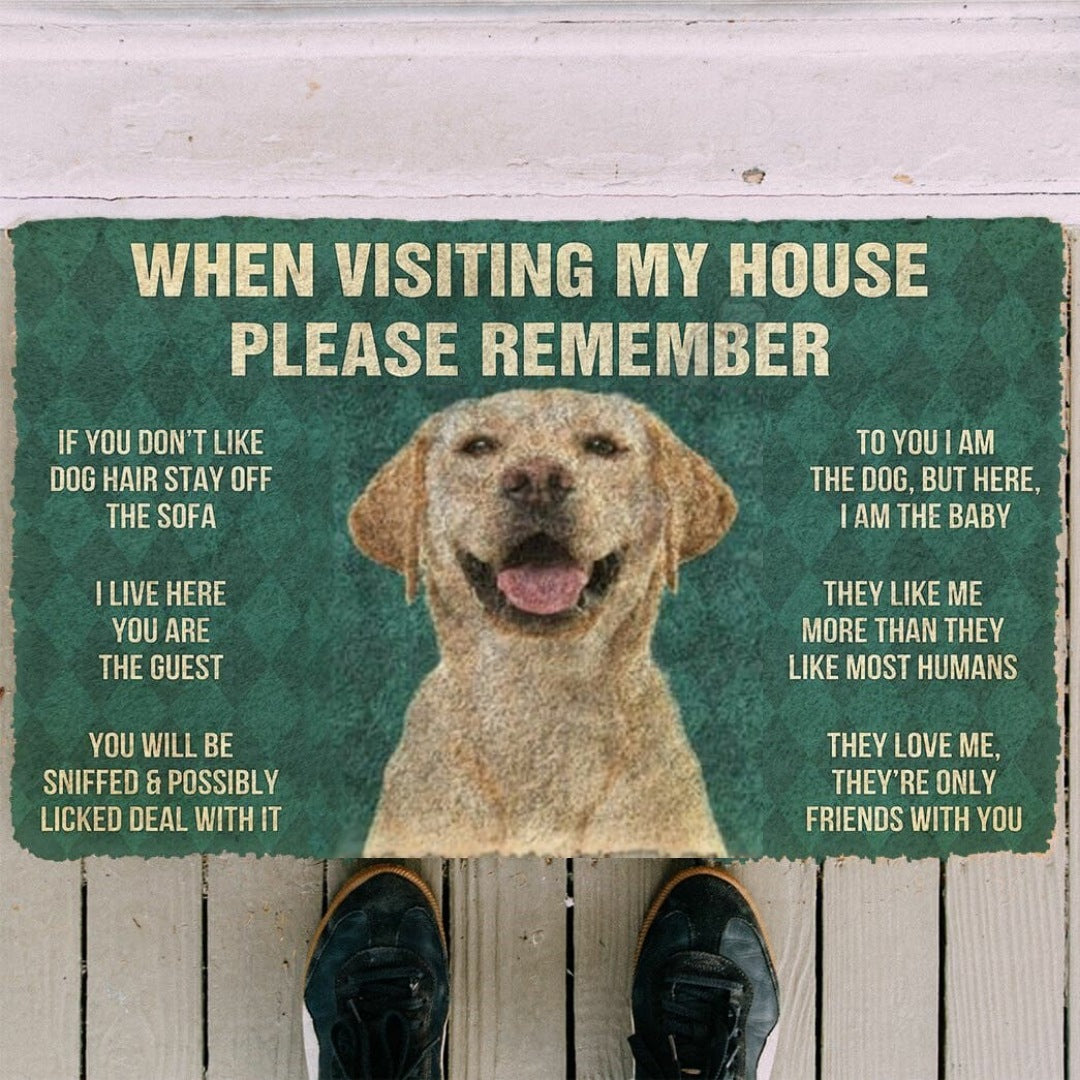 Labrador House Rules - Doormat