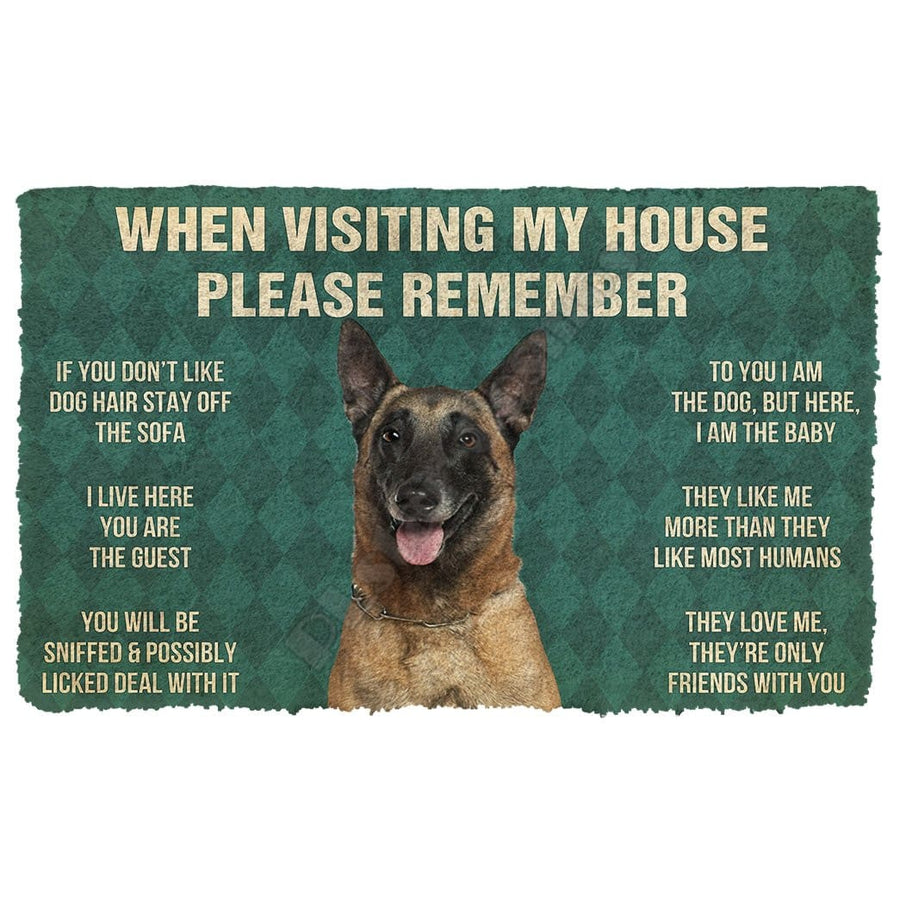 Malinois House Rules - Doormat