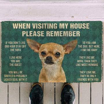Chihuahua House Rules - Doormat